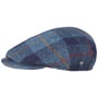 Capri Harris Tweed Flat Cap by Lierys blue
