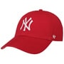 Yankees CleanUp Strapback Cap by 47 Brand raspberry