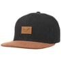 Suede 6 Panel Snapback Cap by Reell black