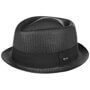 Acapulco Black Pork Pie Straw Hat by Lipodo black