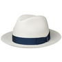 Black Trim Small Panama Hat by Borsalino nature-blue