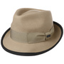 The Classic Wool Trilby Felt Hat by Lipodo beige