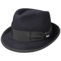 The Classic Wool Trilby Felt Hat by Lipodo navy