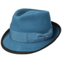 The Classic Wool Trilby Felt Hat by Lipodo petrol blue