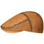 Leather Flat Cap by Bailey 1922 cognac