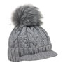 Britta Cable Knit Beanie by McBURN grey