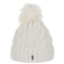 Cable Knit Hat with Cuff by McBURN cream white