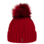 Cable Knit Hat with Cuff by McBURN red