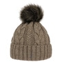 Cable Knit Hat with Cuff by McBURN camel