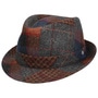 Merino Patchwork Trilby Hat by Lierys grey