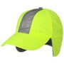 Reflective Cap with Ear Flaps by Lipodo neon yellow