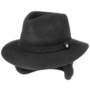 Wool Traveller Hat with Ear Flaps by Lierys black