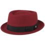 Crushable Pork Pie Hat by Lierys red