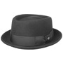 Crushable Pork Pie Hat by Lierys black