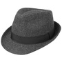 Classic Herringbone Trilby Hat by Lipodo black-grey