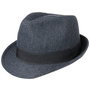 Classic Herringbone Trilby Hat by Lipodo black-blue
