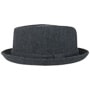 Diamond Crown Herringbone Wool Hat by Lipodo black-blue
