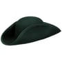 Three Cornered Wool Felt Hat by Lipodo dark green