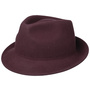 Uni Trilby Wool Felt Hat by Lipodo bordeaux