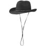 Cowboy Hat with Chin Strap by Lipodo black