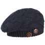 Jil Knit Beret with Buttons by Lierys navy