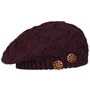 Jil Knit Beret with Buttons by Lierys bordeaux