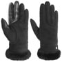 Sheepskin Touch Leather Gloves by UGG black