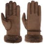 Sheepskin Touch Leather Gloves by UGG taupe