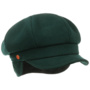 Camilla Newsboy Cap with Ear Flaps by Mayser dark green