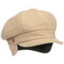 Camilla Newsboy Cap with Ear Flaps by Mayser oatmeal