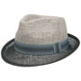 Twotone Trilby Straw Hat by Lipodo black-grey