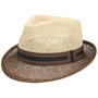 Twotone Trilby Straw Hat by Lipodo nature-brown
