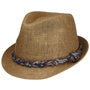Labasa Trilby Straw Hat by Chillouts nature-brown