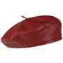 Faux Leather Beret by Lipodo bordeaux