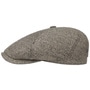 Milner Silk Flat Cap by Stetson beige-black