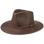 Buffalo Leather Western Hat by Stetson dark brown