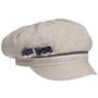 Linen Newsboy Cap with Loop by bedacht beige
