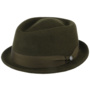 Classic Pork Pie Wool Felt Hat by Lierys dark green