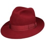 Marengo Fur Felt Bogart Hat by Borsalino bordeaux