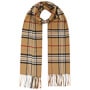 Checked Cashmink Scarf by Lipodo camel