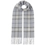 Checked Cashmink Scarf by Lipodo light blue