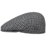 Inglese Classic Herringbone Flat Cap by Lipodo grey-black