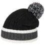 Tricolour Bobble Hat by Lipodo black