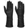 Long Shaft Women´s Leather Gloves by Caridei black