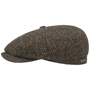 Hatteras Shetland Wool Flat Cap by Stetson brown