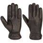 Deer Cashmere Leather Gloves by Stetson dark brown