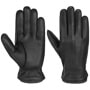Deer Cashmere Leather Gloves by Stetson black