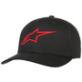 Ageless Curved Flexfit Cap by alpinestars black-red