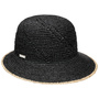 Jalima Raffia Straw Hat by Seeberger black