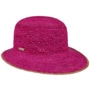 Jalima Raffia Straw Hat by Seeberger fuchsia